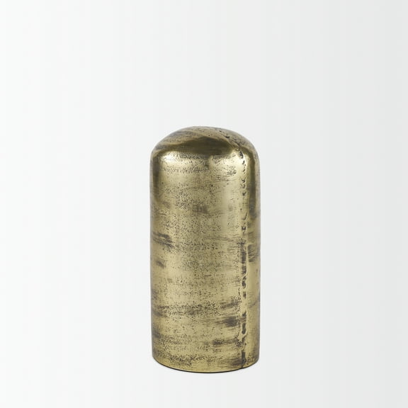 Mercana Quonset Tall Brass Finished Aluminum Metal Ornament