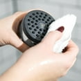 thumbnail image 2 of Aquabliss Daily Spa High-Pressure Shower Head Eco – 42 PressureForce Nozzles, Self-Cleaning Silicone Jets, Wide Pivoting Spray – Chrome, 2 of 9