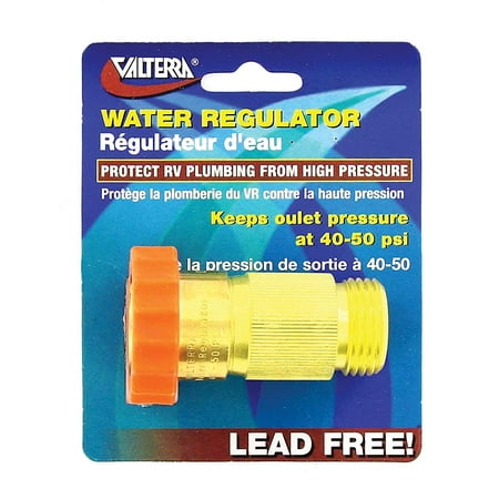 A01-1120VP 40-50 PSI Lead Free Water Regulator, Protects RV plumbing against high pressure By