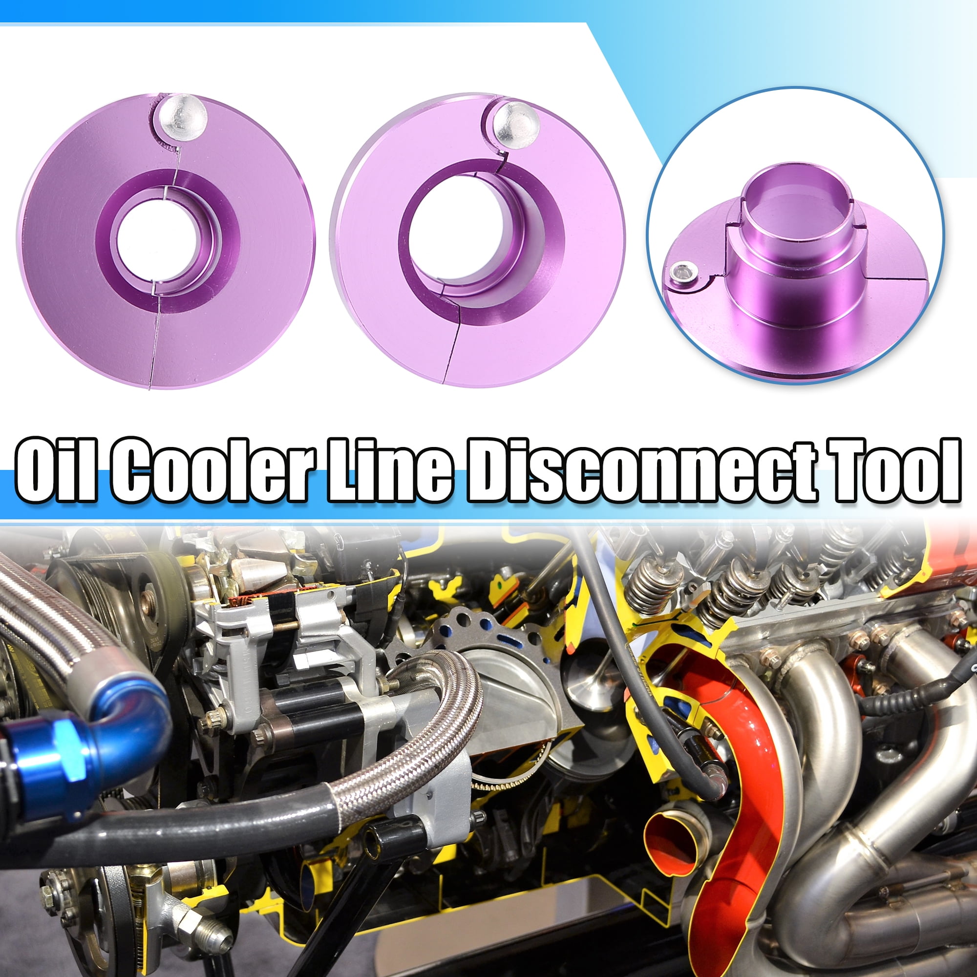 Unique Bargains 2Pcs 39220 Transmission Oil Cooler Line Disconnect Tools for Ford