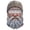 Khaki, variant on Bearded Face Ski Mask, Balaclava with Eye Opening and Neck Coverage