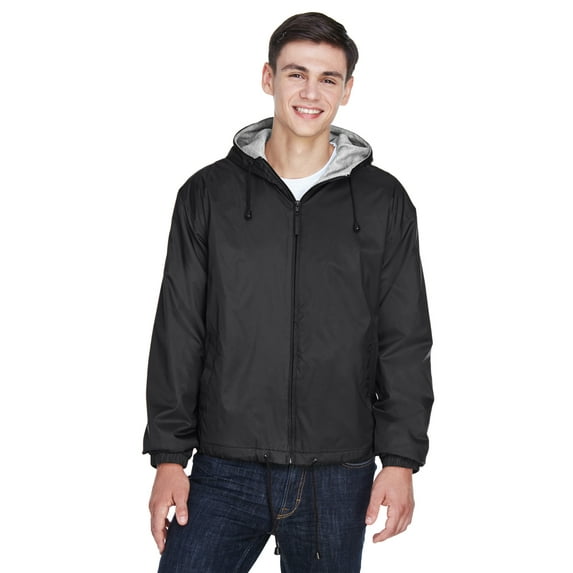 UltraClub Adult Fleece-Lined Hooded Jacket - 8915
