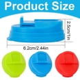 thumbnail image 3 of ZOURIH 2PCS Reusable Drink Covers,Can Covers for Soda Cola Can Lid Covers Round Protector,Reusable Pop Can Plastic Lid Fit Standard Soda Drink Beer Juice Beverages Cans Storage 2.4 inch,Green, 3 of 6