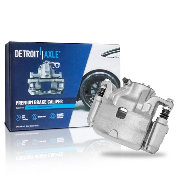 Detroit Axle - Front Passenger Side Disc Brake Caliper w/Bracket Replacement for 2007 2008 2009 2010 Nissan Altima Sentra