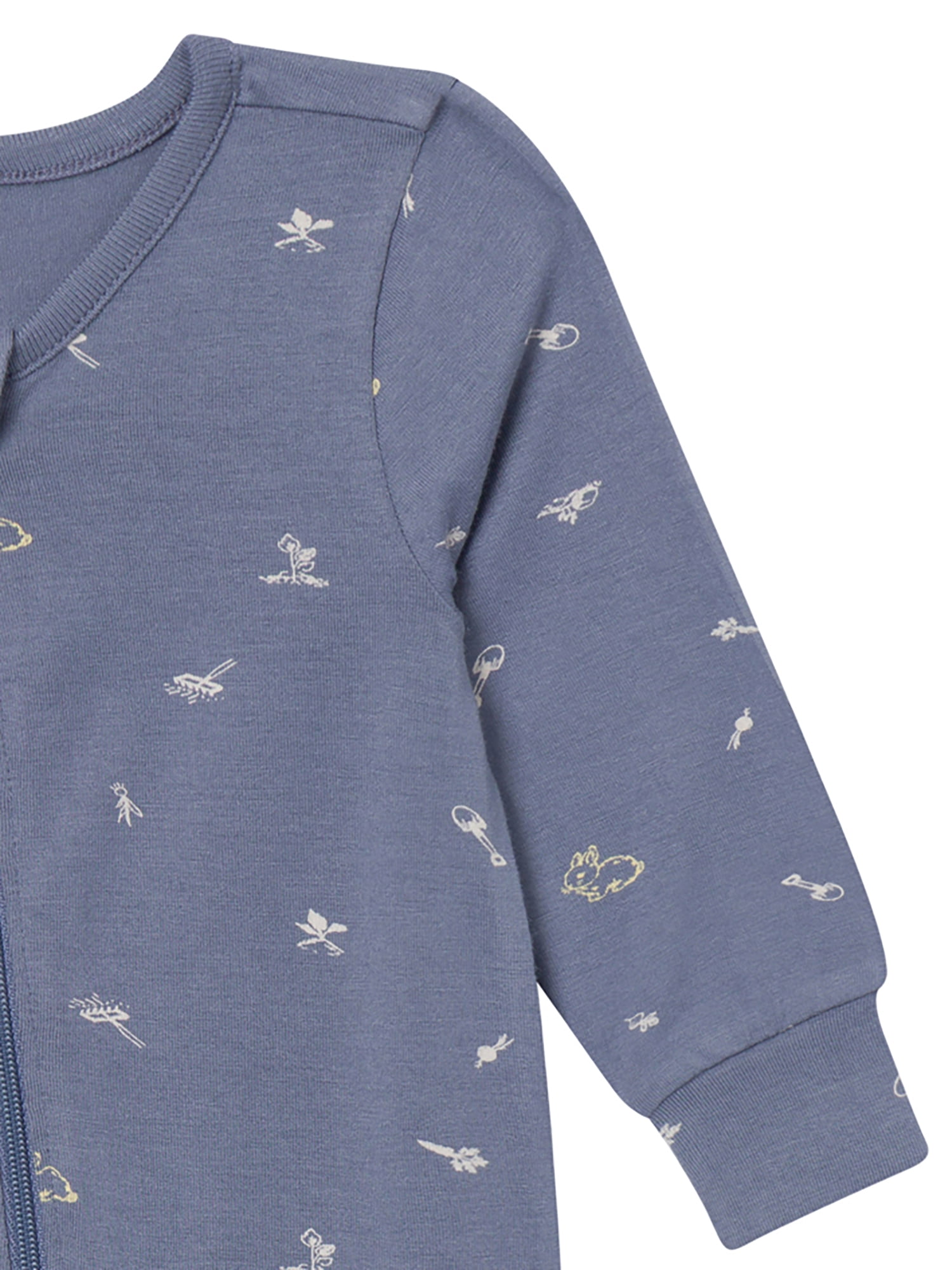 Modern Moments by Gerber Baby Neutral Super Soft Viscose Two-Way Zip Coverall, Sizes Newborn - 24 Months