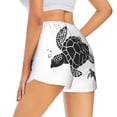 thumbnail image 3 of Bixox Women's Family Of Sea Turtles pattern 2 in 1 Running Shorts - Lightweight Athletic Workout Gym Yoga Shorts Liner with Pockets - Small, 3 of 7