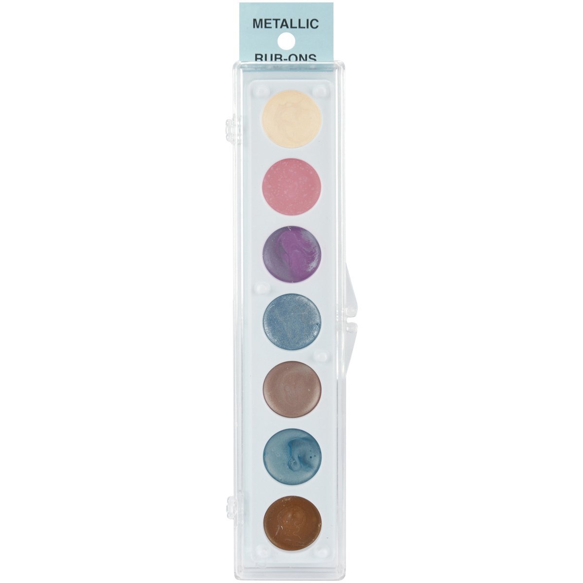 Metallic Rub-On Paint Palette - 7 Colors-Kit #3, Metallic Rub-On Paint