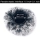 thumbnail image 4 of Sunmns - Funda para parabrisas peluda compatible con micrófono Yeti azul, 4 of 5