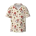 thumbnail image 5 of Daiia cute Santa with Gifts Men's Linen Shirts Short Sleeve Casual Shirts Button Down Shirt for Men Beach Summer Wedding Shirt-X-Large, 5 of 6