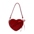 thumbnail image 2 of Schel de corazón Satchel para mujeres bolsas de nudo de arco elegante para la oficina de citas de cumpleaños, 2 of 8