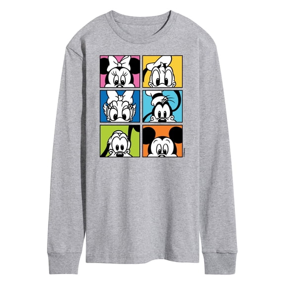 Mickey & Friends - Mickey Friend Grid - Men's Long Sleeve T-Shirt
