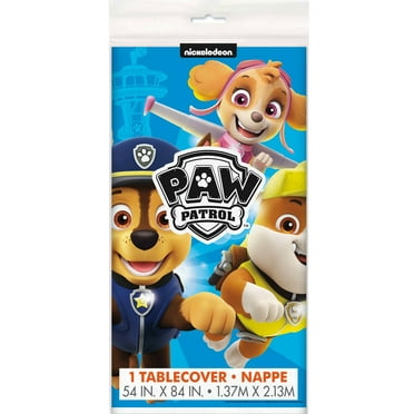 Paw Patrol Rectangular Plastic Table Cover [54x84 Inches]