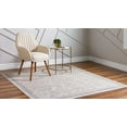 Unique Loom Portland Collection Area Rug Albany (6' 1" Square Ivory