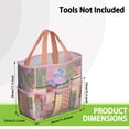 thumbnail image 3 of Garden Tool Bag,Pioneer Flower Floral Print Pattern Garden Tool Organizer,Garden Gifts,Waterproof Multi-Pocket Garden Tool Storage 11.8x5.5x11.4 Inch(Tools NOT Included), 3 of 6