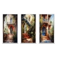 thumbnail image 2 of Designart "Country Cottage Entry Rustic Charm II" Farm Framed Wall Art Set Of 3 - White Country Frame Canvas Set For Living Room Decor, 2 of 6