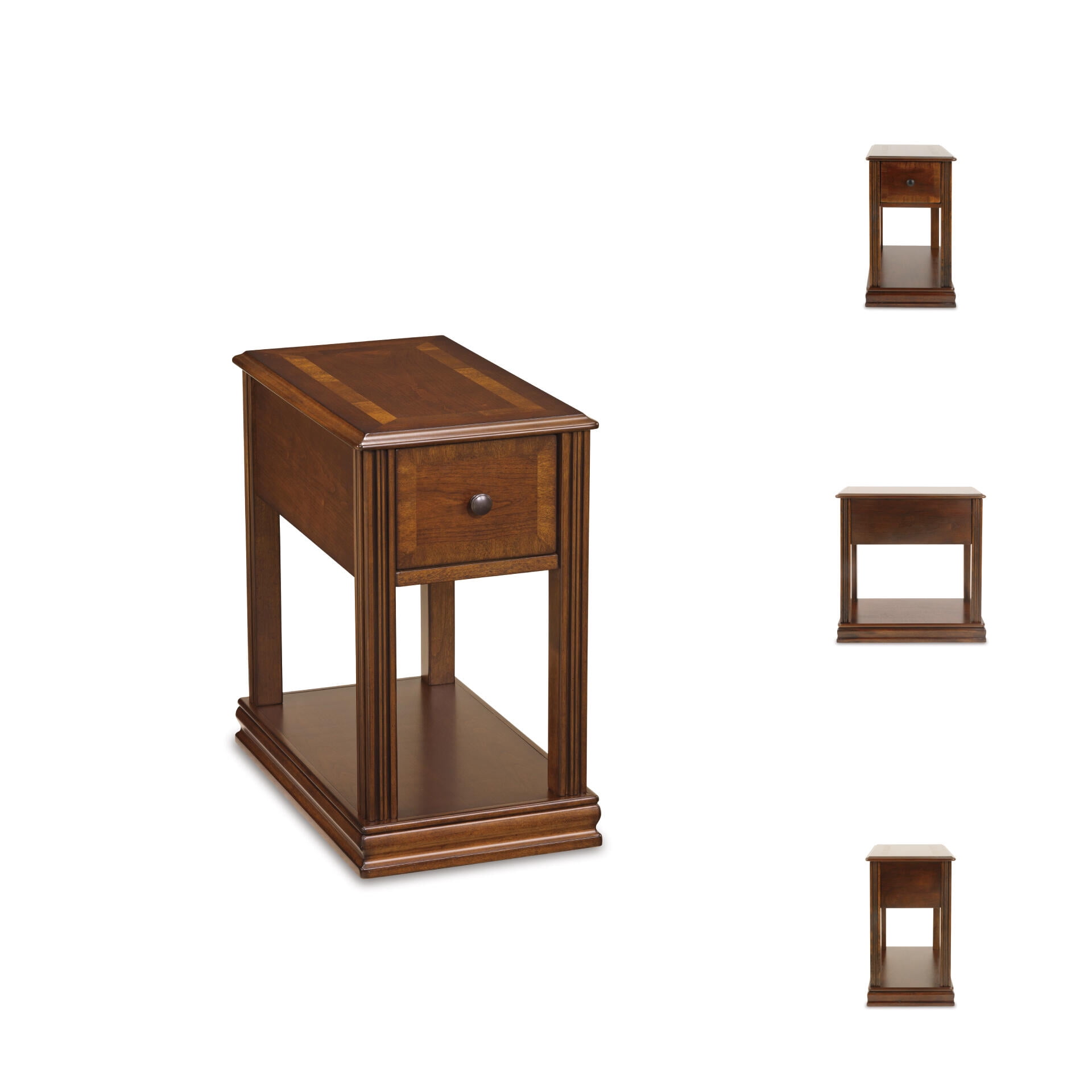 Signature Design by Ashley Contemporary Breegin Chairside End Table Brown