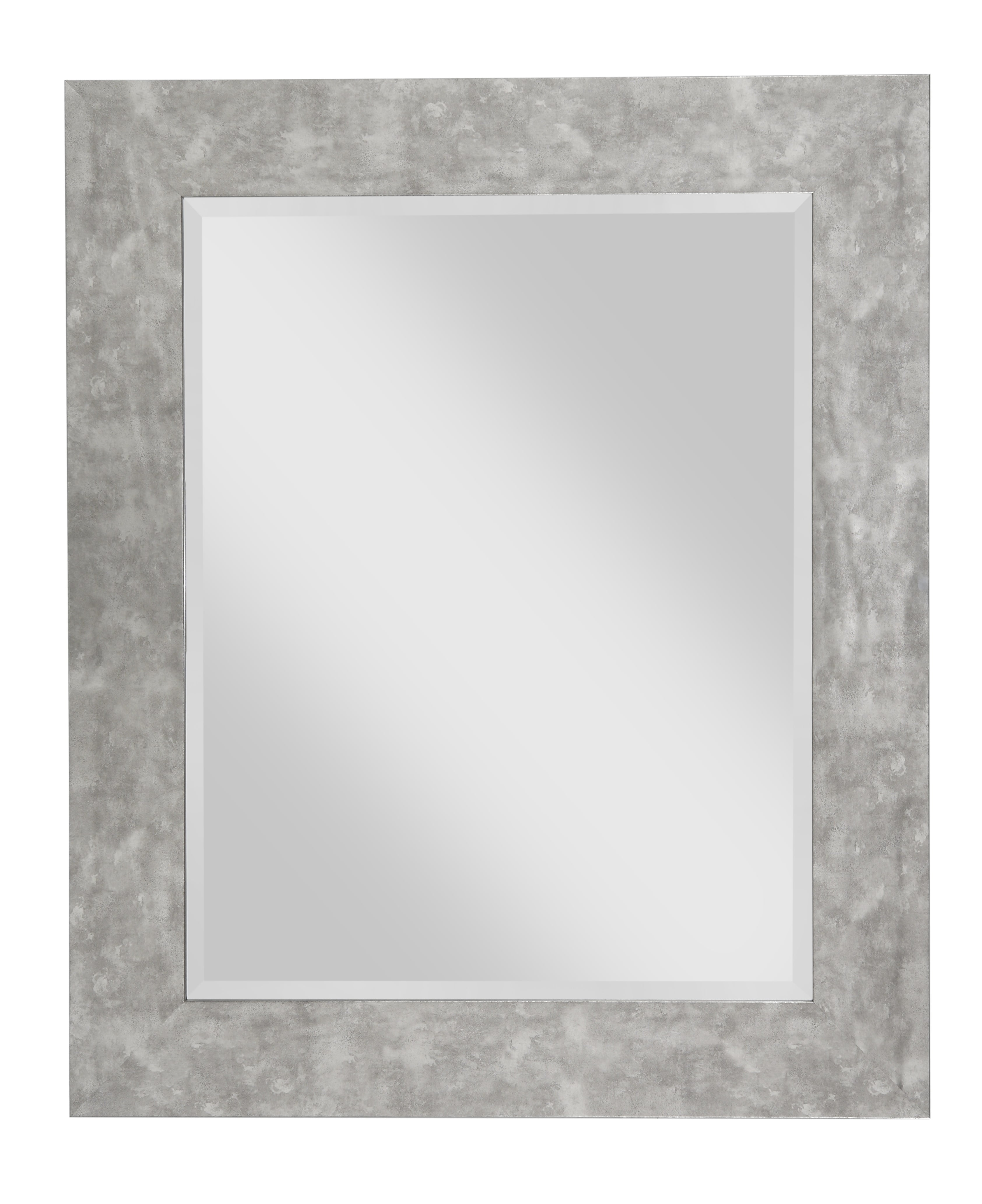 Hammered Metal 36" x 30" Wall Mirror