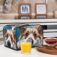 thumbnail image 6 of Haiem Sea Swimming Corgi Print Toaster Covers 4 Slice Wide Slot,Bread Dust Cover & Fingerprint Protection,Bread Machine Cover,Appliance Covers, 6 of 7