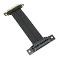 thumbnail image 4 of PCIE 4.0 X4 Extension Cable 16Gbps, Transfer Data with Stability, Support Multi device Installation with Speed, 180 Right Angle Male, 90 Right Angle Female,64PIN Copper, 4 of 7