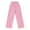 Pink, variant on Fozruso Girls Fleece Pants Girls Pants Summer Lightweight Straight Leg Pants For Kids Comfortable Casual Outfit Elastic Waist Soft Breathable Fabric For Daily Wear Sizes 6-7 Years