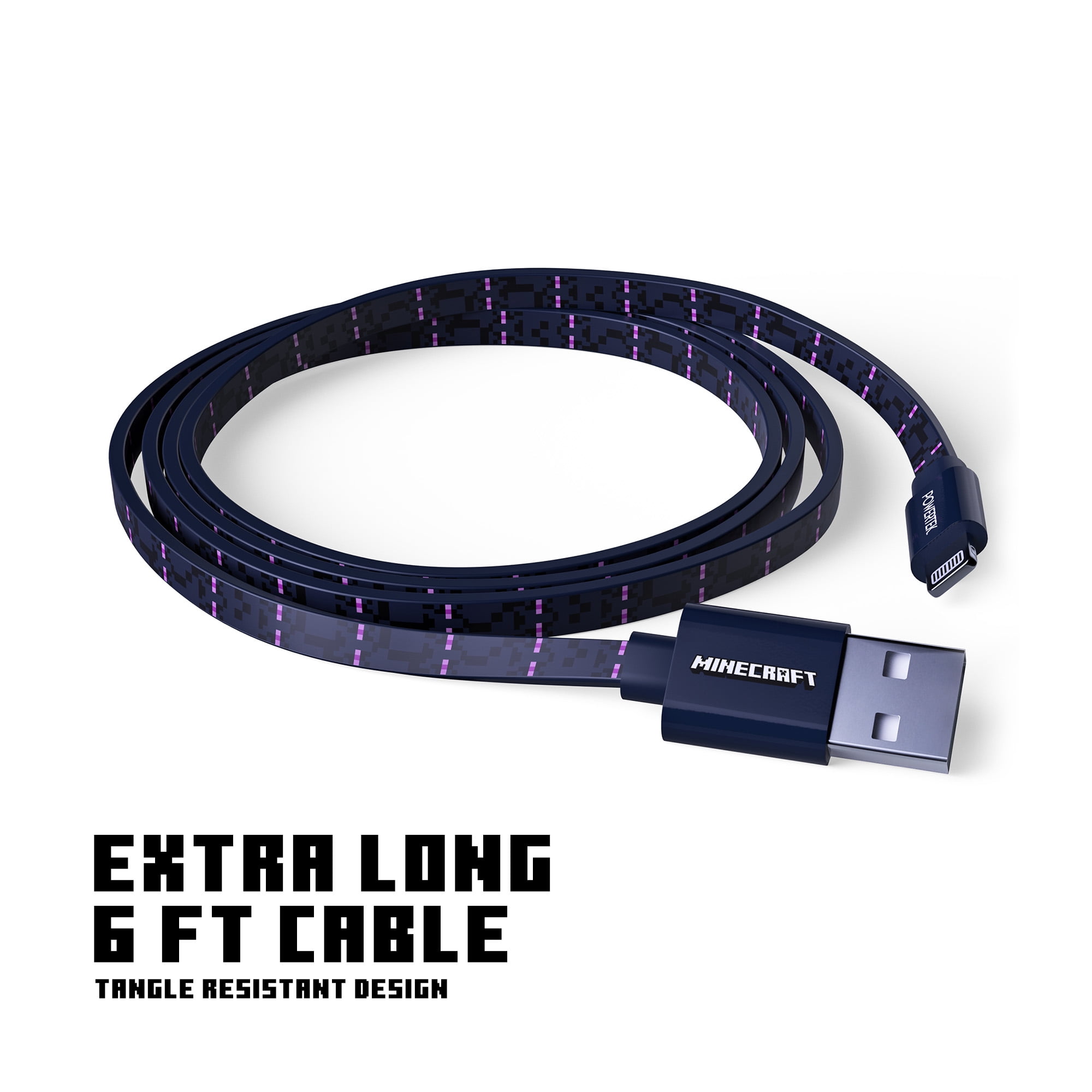 Liquipel Powertek Minecraft USB-A to Lightning - Enderman