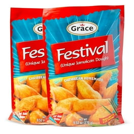 2 pack) JF Mills Festival Jamaican Style Dough Mix, 16 oz