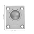 thumbnail image 2 of NIYANGLE Boat Accessory 1Pack Modern Design Pull Ring for Deck Hatches 2.0In Silver Tone, 2 of 6