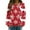 1-Red, variant on Fiaer Christmas Womens Long Sleeve T Shirts Plus Size Loose Fit Knit Tops Reindeer Snowflake Loose Fit Funny Graphic Tshirts Navy XL