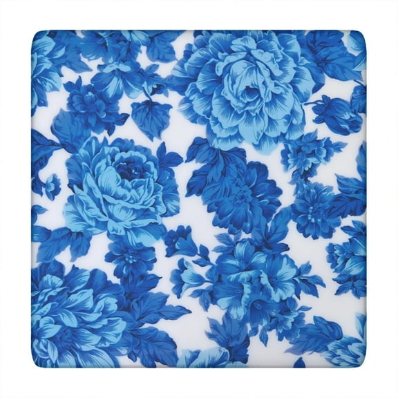 Square Tablecloth with Elastic Edges 34 * 34 Inch Waterproof Pioneer Colorful Floral Table Cover Washable Indoor and Outdoor for Party Kitchen Dinner Banquet Patio Picnic