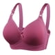 thumbnail image 1 of Gibobby Brasier estraple para mujer Nuevo sujetador grande y cómodo para mujer, Copa D, estilo, sin anillo de, sujetador Sexy de reunión(Morado,42), 1 of 4