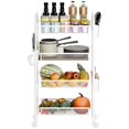thumbnail image 2 of Fruit Vegetable Storage Basket, 5 Tier Stackable Metal Mesh Storage Basket with 360 Degree Wheels, Fruit Vegetable Produce Basket Storage Organizer for Kitchen, Pantry, Bathroom Lanzxjv, 2 of 8