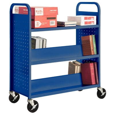 5 Combination (top flat) - Shelf Booktruck in Ocean