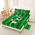 thumbnail image 2 of Erosebridal Cartoon Football Print Bed Sheets,Funny L Alphabet King Sheets For Soccer Lovers 4 Pieces, 2 of 6