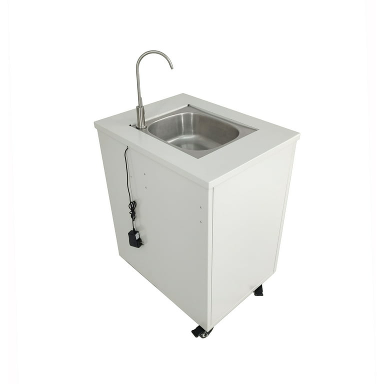 Justrite Mobile Self-Contained Hand Washing Station, 30 Gallons