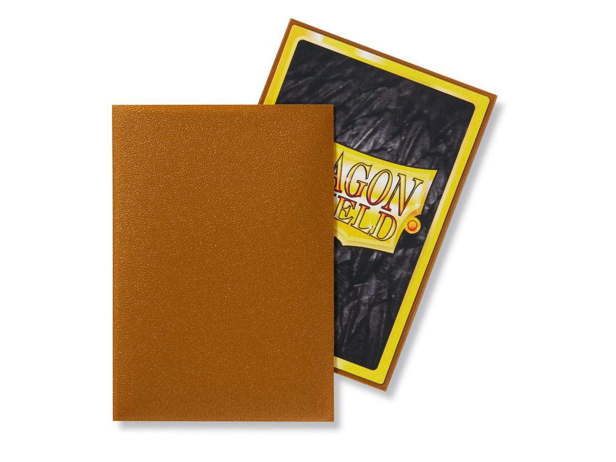 10 Packs Dragon Shield Matte Mini Japanese Gold 60 ct Card Sleeves Display Case