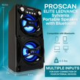 thumbnail image 2 of Parlante portátil Curtis LEDVANCE Bluetooth con doble subwoofer, 2 of 6