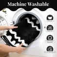 thumbnail image 4 of Findosom 4-Piece Bathroom Rugs Set,Non Slip Absorbent Bath Mat,Machine Washable Microfiber Quick Dry Bath Rug for Bathroom Bedroom Kitchen Shower Tub,Black, 4 of 7