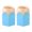Light Blue, variant on Sylvtty 2 Pcs Pencil Head Shape Pen Holder Desktop Pen Storage Box Multi-functional Makeup Brush Organizer for Classroom Home Office Supplies