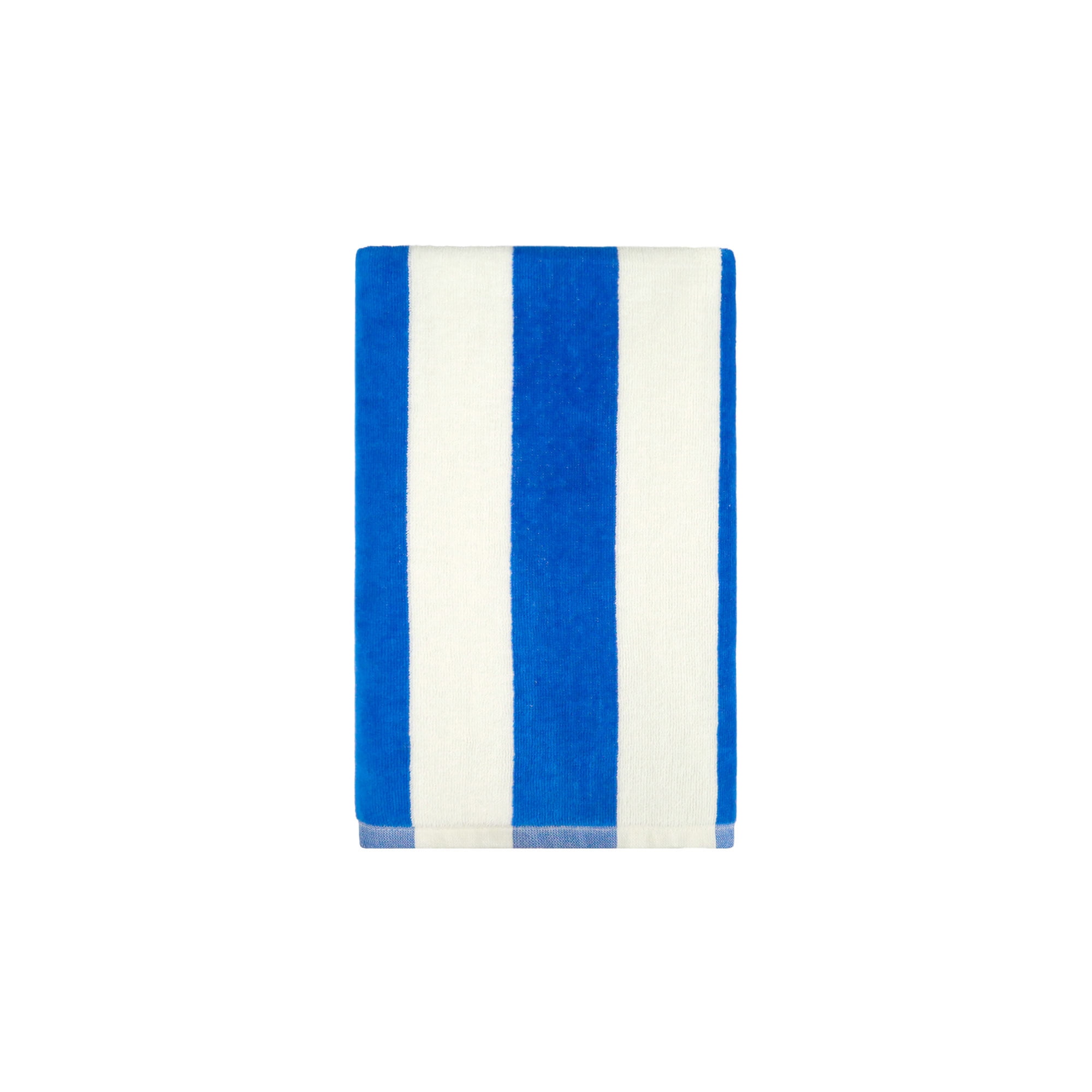 (2 pack) Mainstays Cabana Stripe Beach Towel, 58" x 28", Blue