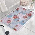 thumbnail image 3 of Pioneer Flower Floral Print Flannel Non Slip Door Rugs,Washable Door Mats Indoor,Decorative Door Mats,Dirt-Resistant and Absorbent Doormat for Entrance,Bedroom,Kitchen,Bathroom,23.5"x16", 3 of 5
