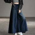 thumbnail image 4 of Hpapadks Women's Pants High Waisted Wide Leg Denim Pant Womens Slacks Dark Blue XL, 4 of 7