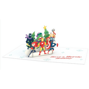 Marvel Avenger Lovepop Holiday 4 Pack Greeting Cards One Design 3.75" x 5.125"
