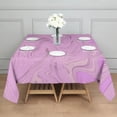thumbnail image 3 of Square Tablecloth, Waterproof Polyester Table Cover, Wrinkle Resistant & Washable Fabric for Dining, Kitchen, Picnic, 52x52in(132x132cm), Liquid & Marble Print, 3 of 6