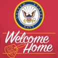 thumbnail image 3 of CafePress - U.S. Navy Welcome Home Dark T Shirt - Men's Classic Graphic Cotton T-Shirt, 3 of 4
