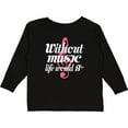 thumbnail image 3 of Inktastic Without Music Life Would Be Flat Girls Long Sleeve Toddler T-Shirt, 3 of 5