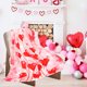 thumbnail image 4 of Ropa de cama, mantas y plaids, regalos para mujeres, manta de franela con estampado de corazones para San Valentín, suave, ligera y fácil de lavar, romántica y cálida, ideal para sofás cama y dormitor, 4 of 6