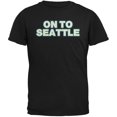 thumbnail image 1 of On to Seattle Black Adult T-Shirt, 1 of 1