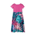 thumbnail image 5 of Hawaiian Plus Size Dresses for Teens Crew Neck Palm Tree Graphic Tshirt Dress 2025 Summer Casual Dress Baby Girl Patchwork Dress Short Sleeve Beach Dress with Pockets,Watermelon Red 7-8 Years, 5 of 5