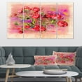 thumbnail image 1 of Illustration Pastel Roses - Impression sur Toile Art Floral, 1 of 4