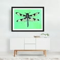 thumbnail image 6 of Dragonfly - Painting Dragonfly Insect Watercolor Nature Animal Wildlife Illustration Black Framed Wall Art Print 9 x 12 inches, 6 of 8